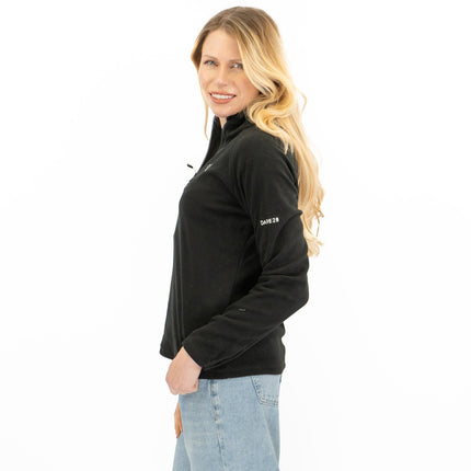 Dare 2B Womens Fleece Jacket Lightweight Freeform Half Zip Black-Quality Brands Outlet-