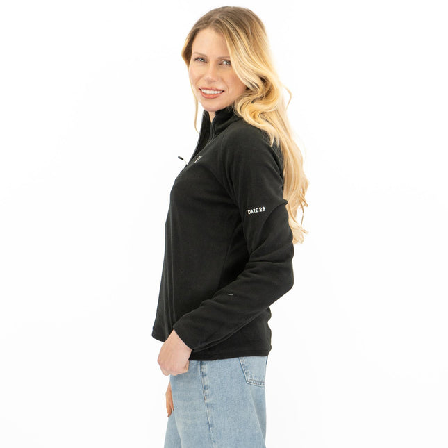 Dare 2B Womens Fleece Jacket Lightweight Freeform Half Zip Black-Quality Brands Outlet-