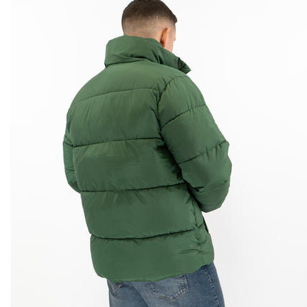 Water Repellent Puffer Jacket Green Winter Coat