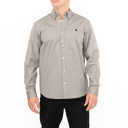Premium Brand Shirt Long Sleeve Madison Royal Grey