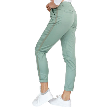 White Stuff Paperweight Lightweight Cotton Chino Green-Quality Brands Outlet-
