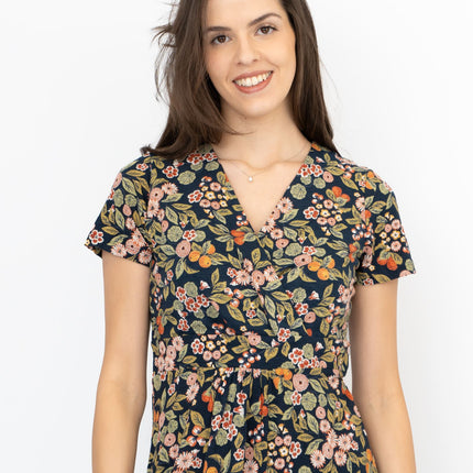 Seasalt Chapelle Midi Dress Fruit Garden Maritime Chalk-Quality Brands Outlet-