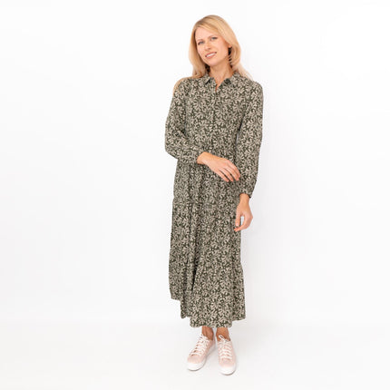 Seasalt Felicity Green Cotton Jersey Midi Dress