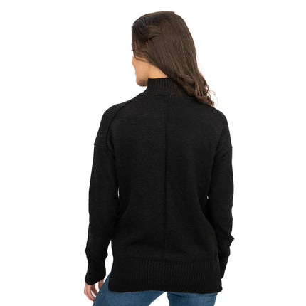 Nobodys Child Longline Jumper Funnel Neck Supersoft Black-Quality Brands Outlet-