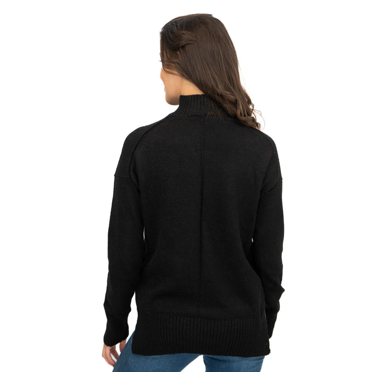 Nobodys Child Longline Jumper Funnel Neck Supersoft Black - Quality Brands Outlet