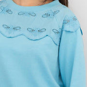 Joules Blue Jumper Sweatshirt Brinley Bees Embroidery