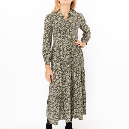 Seasalt Felicity Green Cotton Jersey Midi Dress