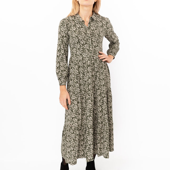 Seasalt Felicity Green Cotton Jersey Midi Dress-Quality Brands Outlet-
