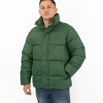 Water Repellent Puffer Jacket Green Winter Coat