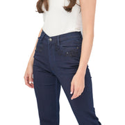 M&S Per Una High Waisted Sparkle Jeans Indigo