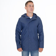 Threadbare Mac Raincoat Showerproof Navy Blue Hooded