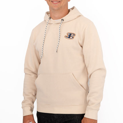 Ben Sherman Mens Logo Hoodie Beige-Quality Brands Outlet-