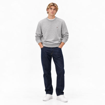 Mens Sweatshirts Terry Crew Neck Tops – Grey-Quality Brands Outlet-