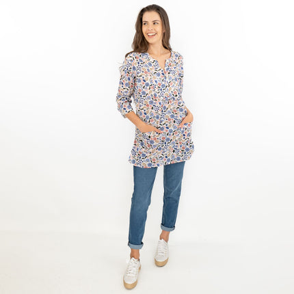 Seasalt Floral Womens Aventurier Cotton Tunic-Quality Brands Outlet-