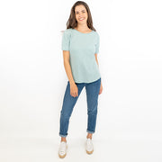 Seasalt Seedblown Pastel Green Short Sleeve Comfort Summer Tops