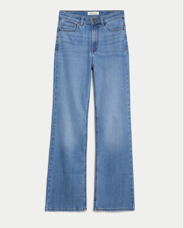 M&S Autograph Flared Jeans High Waist Boot Cut-Quality Brands Outlet-