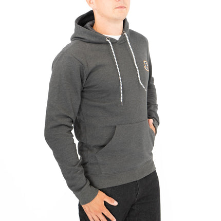 Ben Sherman Mens Logo Hoodie Charcoal Grey-Quality Brands Outlet-
