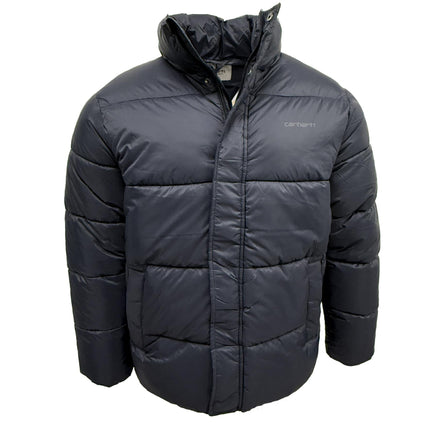 Water Repellent Puffer Jacket Navy Winter Coat