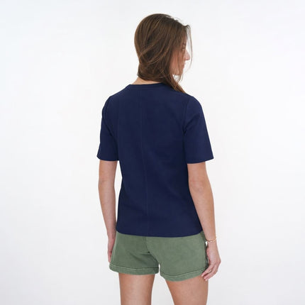 M&S Autograph Navy T-Shirts Short Sleeve - Quality Brands Outlet