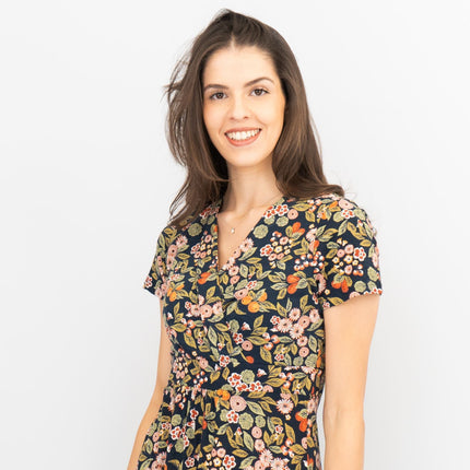 Seasalt Chapelle Midi Dress Fruit Garden Maritime Chalk-Quality Brands Outlet-