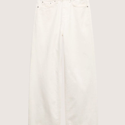 M&S Boyfriend Jean Ankle Grazer Cream Ivory Relaxed Fit Denim - Quality Brands Outlet