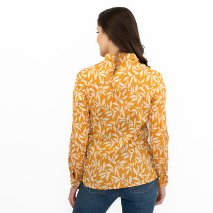 Seasalt Womens Larissa Shirt Yellow Leaves-Quality Brands Outlet-