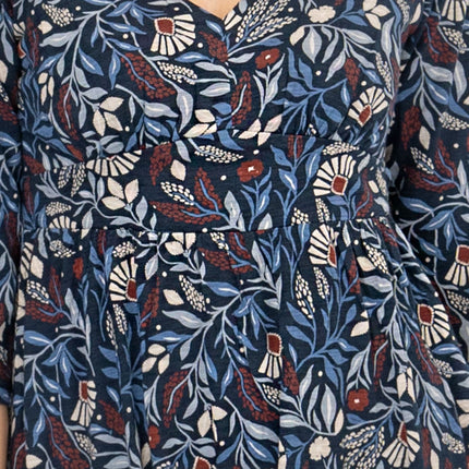 Seasalt Maggie Blue Maxi Dress Folk Meadow Maritime-Quality Brands Outlet-