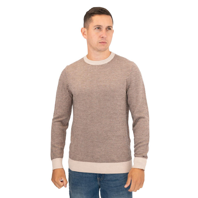 White Stuff Mens Newport Merino Wool Jumper Brown-Quality Brands Outlet-