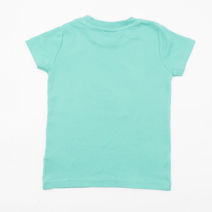 Frugi Girls T-Shirt Green Short Sleeve Elephant Casual Cotton Tops