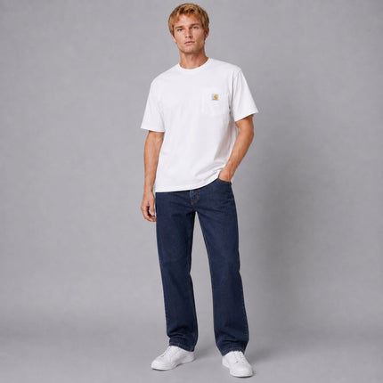 Mens T-Shirts Premium Brand Short Sleeve Heavyweight – White