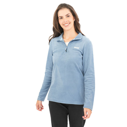 Regatta Mid Blue Sweethart Zip Neck Fleece-Quality Brands Outlet-