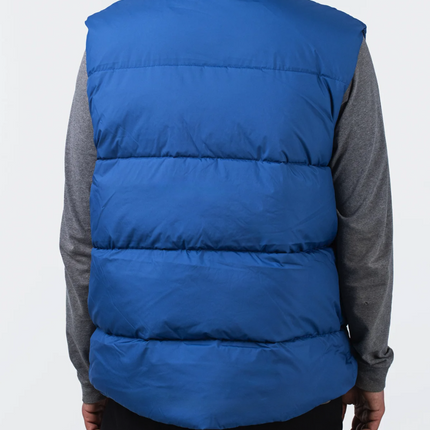 Springfield Gilet Insulated Padded Vest Blue Full Zip