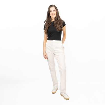 White Stuff Stretch Trousers White-Quality Brands Outlet-