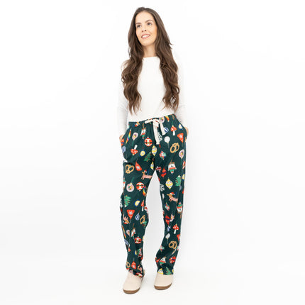 Womens Pyjama Bottom Pant Old Navy GAP Festive Tartan Plaid Cotton Long Cosy