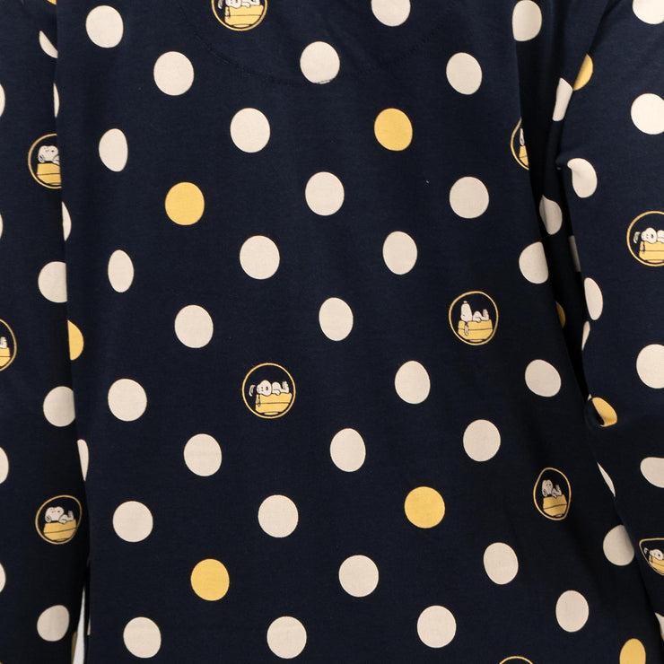 M&S Navy Button Through Snoopy Nightdress