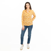 Seasalt Womens Larissa Shirt Yellow Leaves