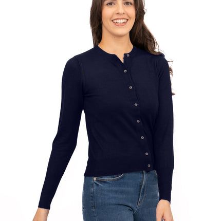 M&S Cardigan Classic Button Up Navy