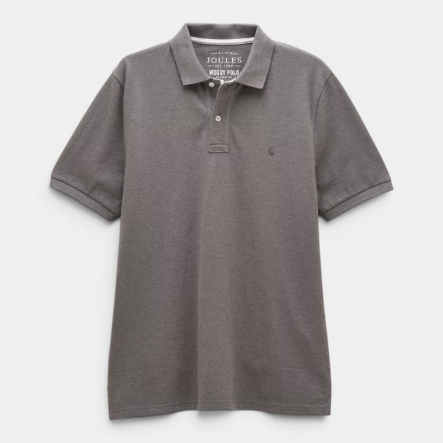 Joules Woody Grey Cotton Pique Polo Shirt - Quality Brands Outlet