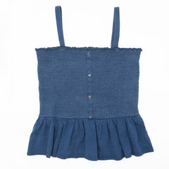 Next Girls Strappy Blue Summer Tops Sleeveless-Quality Brands Outlet-