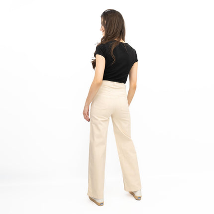 M&S Wide Leg Jeans Cream