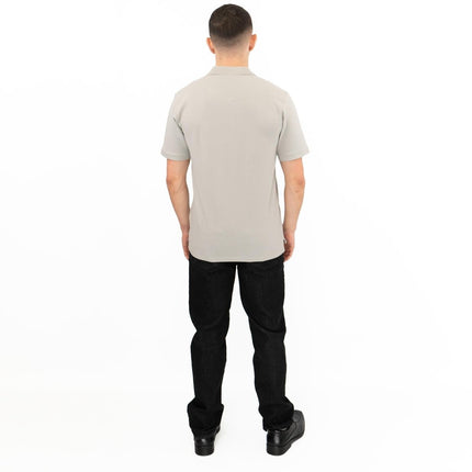 Premium Brand Mens Polo Shirt Chase Pique Cotton Grey-Quality Brands Outlet-