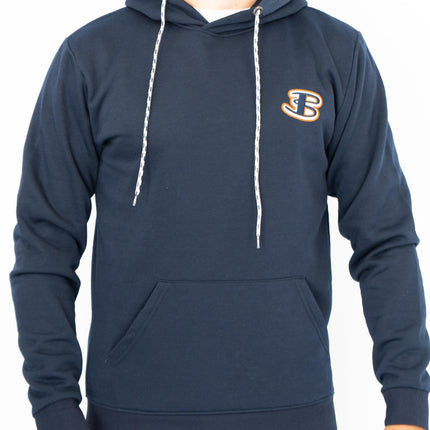 Ben Sherman Mens Logo Hoodie Navy Blue-Quality Brands Outlet-