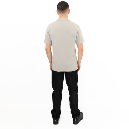 Premium Brand Mens Polo Shirt Chase Pique Cotton Grey-Quality Brands Outlet-