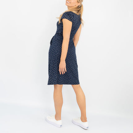 Boden Alberta Jersey Polka Dot Dress-Quality Brands Outlet-