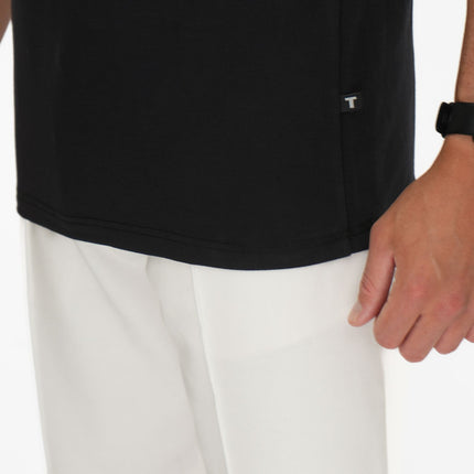 Ted Baker Black Supersoft T-Shirt Short Sleeve Tops-Quality Brands Outlet-
