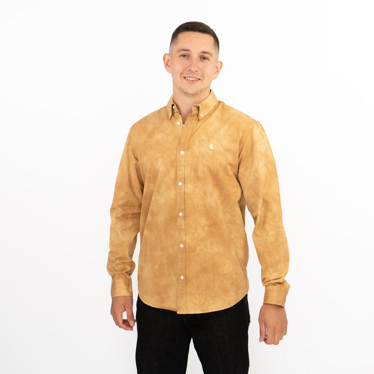 Carhartt Mens Long Sleeve Madison Brown Chromo Shirt
