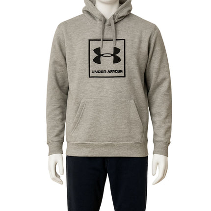 Under Armour Mens Hoodie Classic Box Logo Grey - Quality Brands Outlet
