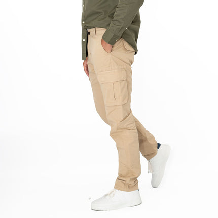 Joules Mens Beige Penington Cigar Cargo Trousers