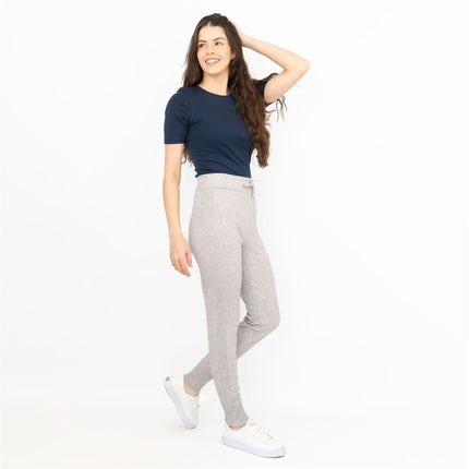 River Island Womens Ribbed Knit Skinny Leg Jersey Joggers
