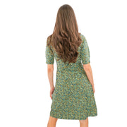 Weird Fish Green Cassandra Swing Dress - Quality Brands Outlet